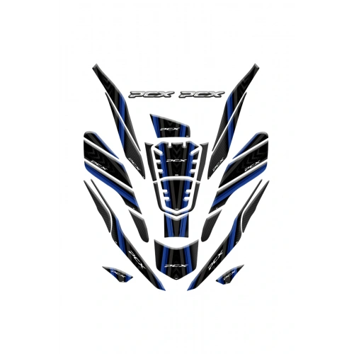 Honda PCX 2021 - 2024 Uyumlu Full Tank Pad 26 Parça SET 009