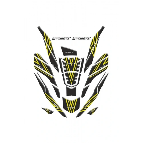 Honda Pcx 2021 - 2024 Uyumlu Tank Pad Full Set 008