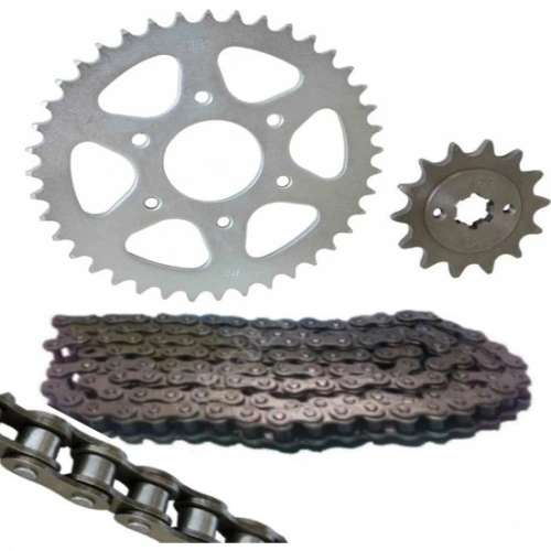 Motorsiklet Bajaj Pulsar Ön Arka Dişli ve Oringli Zincir Set