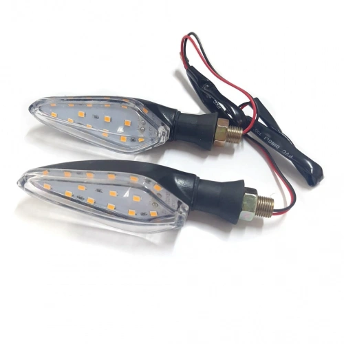 Motosiklet Üniversal Led Sinyal Beyaz Camlı Ktm Model