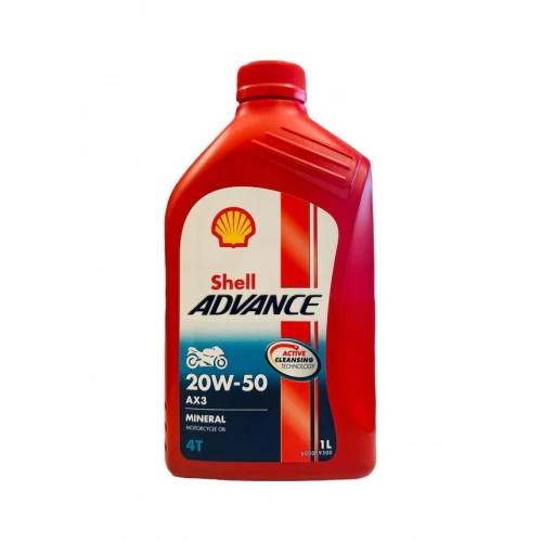 Shell Yağ 20/50 Advance 4t Ax3 Mineral 1 L Motosiklet Yağı