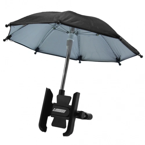 Siyah Gidon Bağlantılı Şemsiyeli Ayarlı Telefon Tutucu Aliminyum A+++ Kalite