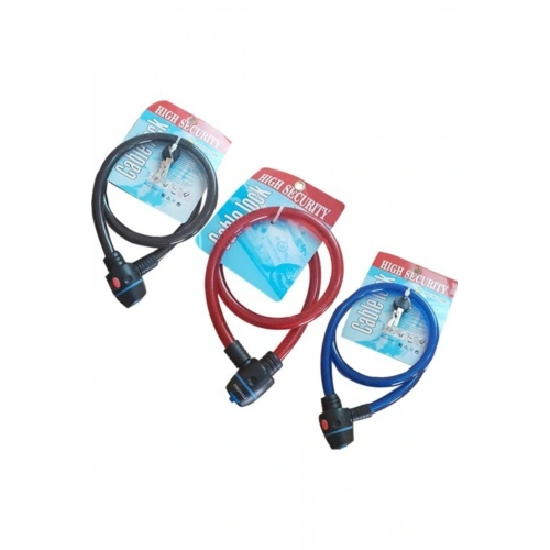 Zoli Bisiklet & Motosiklet Kilit Siyah Renk 15 v 150 Cm