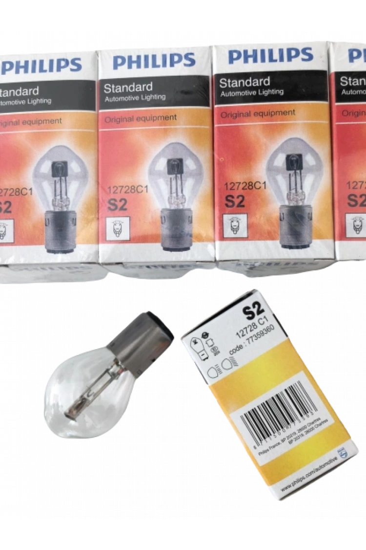 10 Adet Motosiklet Far Ampul S2 12x35/35 Bosch Tipi PH Model