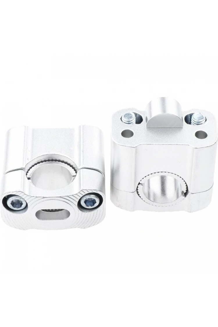 430 2 Parça Motosiklet Gidon Yükselticil 22 mm. 28 mm Nikel Takım