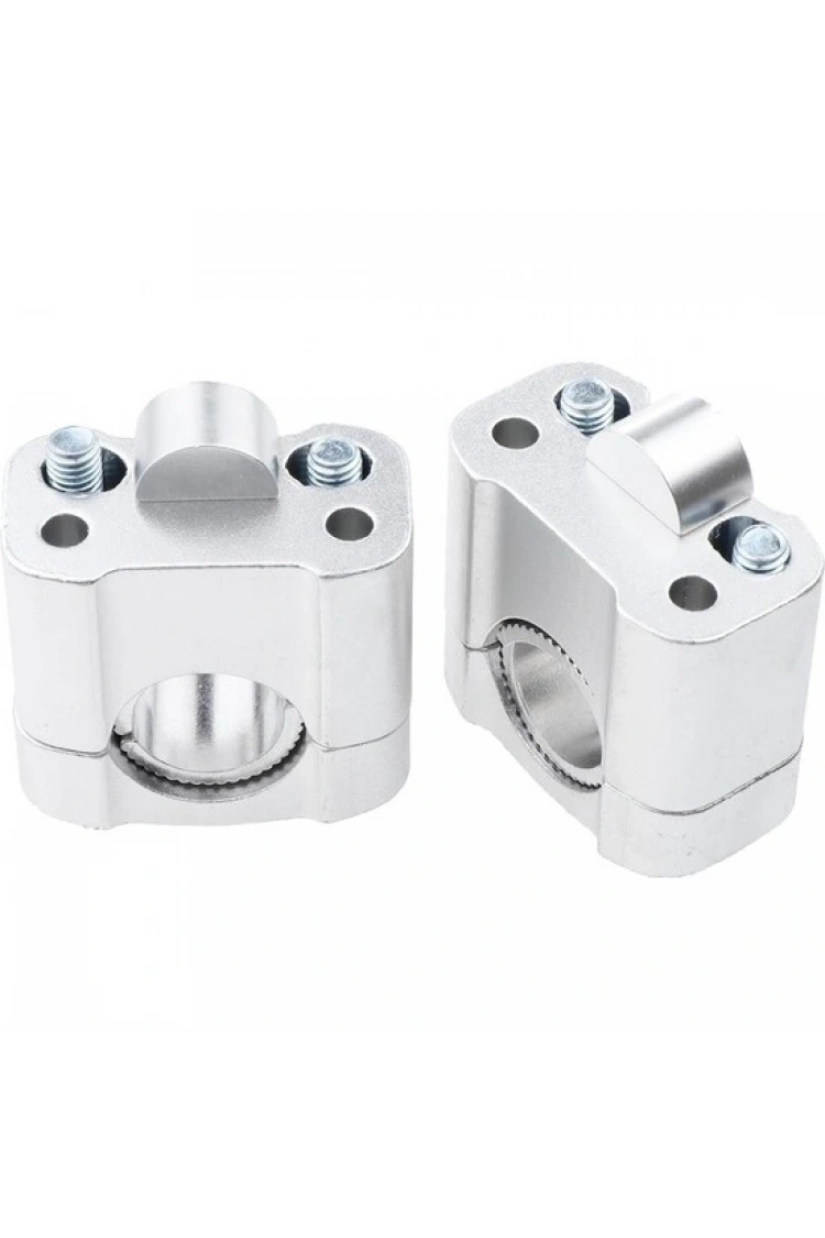 430 2 Parça Motosiklet Gidon Yükselticil 22 mm. 28 mm Nikel Takım