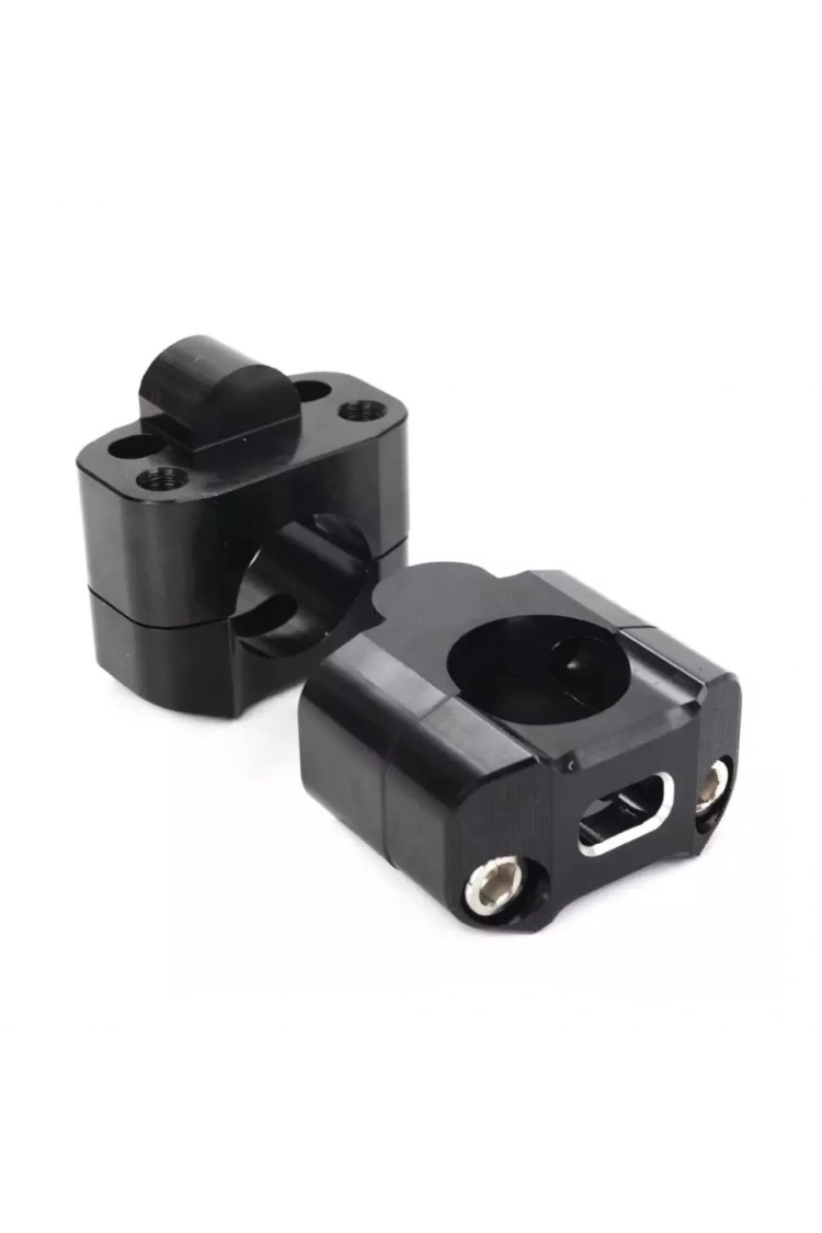 430 2 Parça Motosiklet Gidon Yükselticil 22 mm. 28 mm Siyah Takım