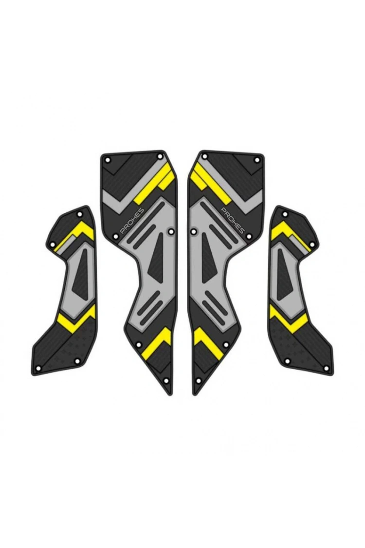 Yamaha NMax 2024 Kauçuk Basamak Takımı 4 Parça Sarı Detaylı Model 708