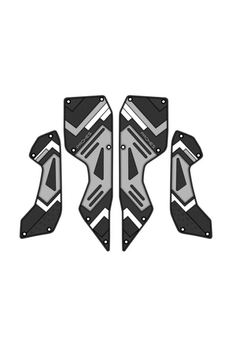 Yamaha NMax 2024 Kauçuk Basamak Takımı 4 Parça Beyaz Detaylı Model 708