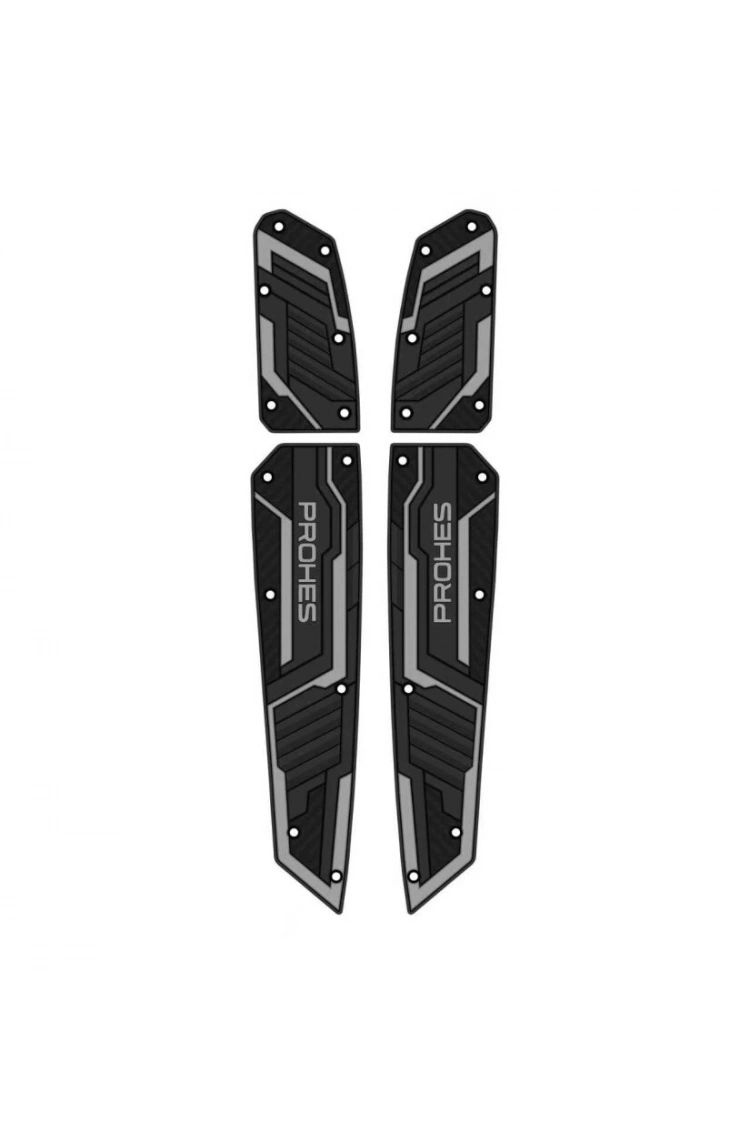 Honda Forza Kauçuk Basamak Takımı Gri Detaylı 4 Parça Model 712