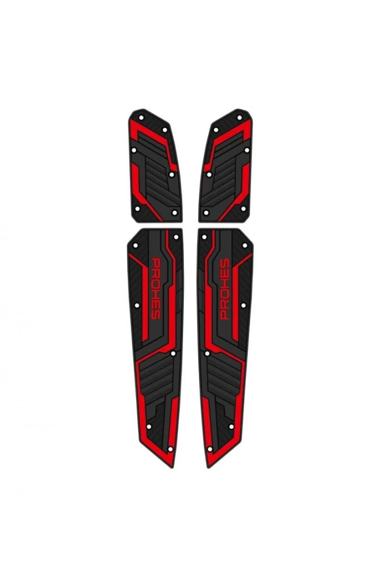 Honda Forza Kauçuk Basamak Takımı Kırmızı Detaylı 4 Parça Model 712