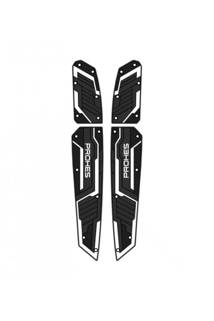 Honda Forza Kauçuk Basamak Takımı Beyaz Detaylı 4 Parça Model 712