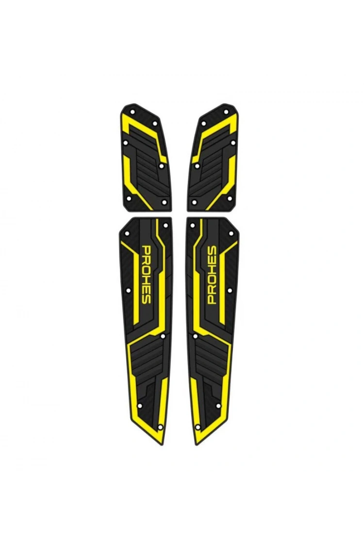 Honda Forza Kauçuk Basamak Takımı Sarı Detaylı 4 Parça Model 712