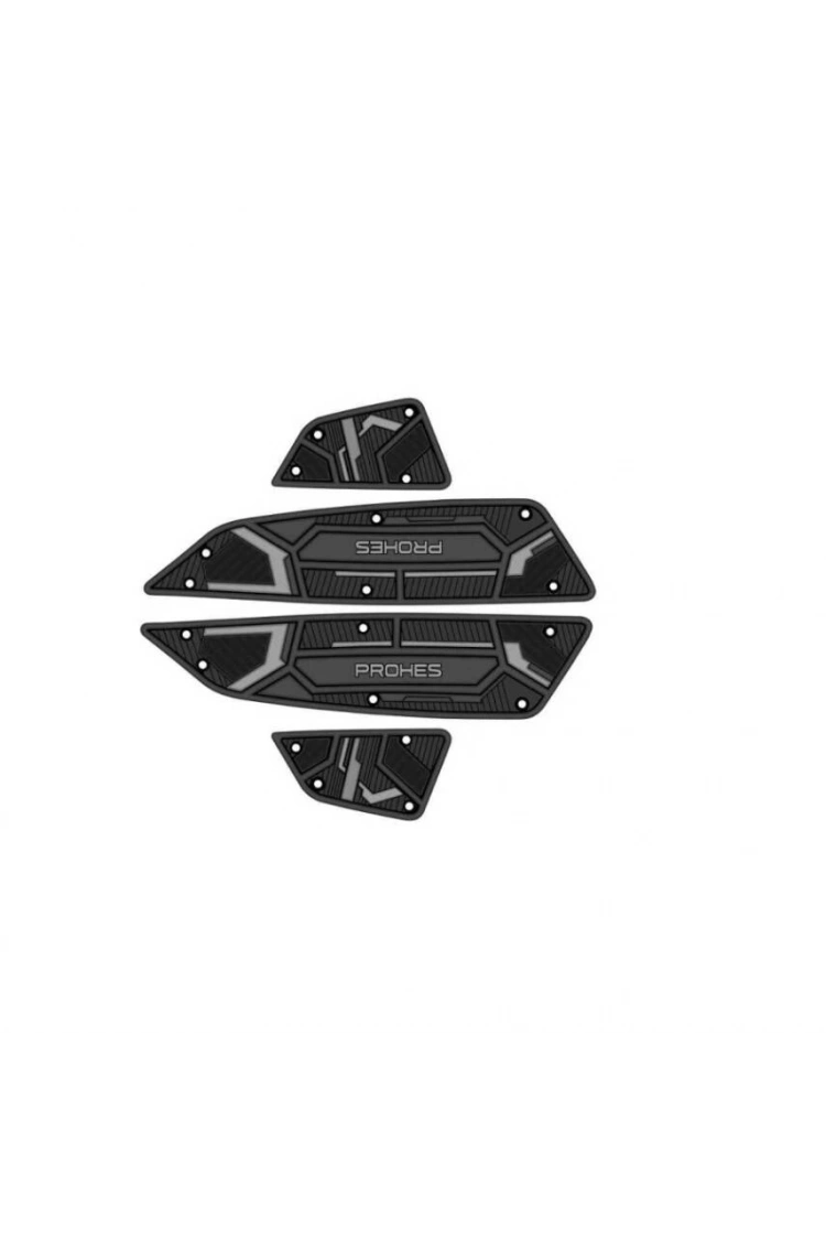 Honda Pcx125 Kauçuk Basamak Takımı 2025 Dlx Gri Detaylı Karbonlu Alanlar Model 703