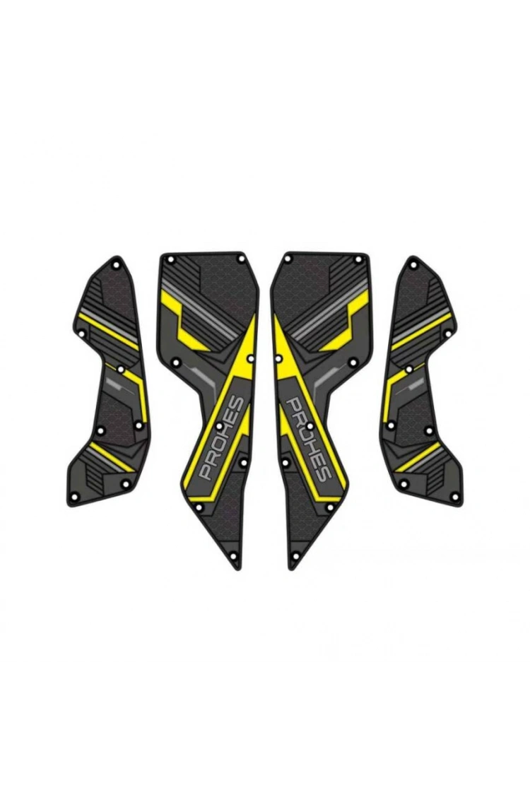 Yamaha NMax 2025 Kauçuk Basamak Takımı 4 Parça Sarı Detaylı Model 707