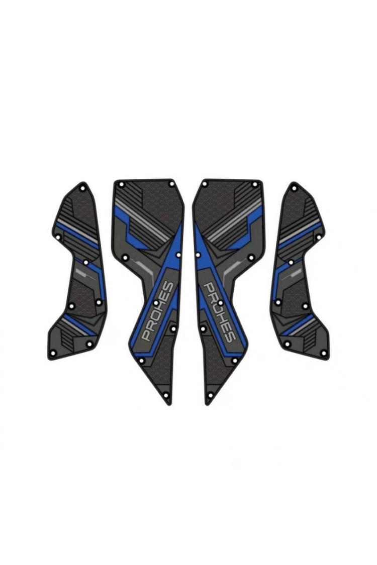 Yamaha NMax 2025 Kauçuk Basamak Takımı 4 Parça Mavi Detaylı Model 707