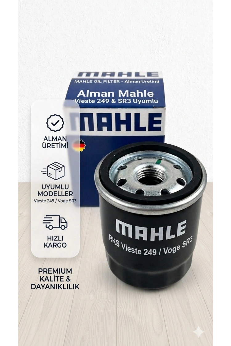 Rks Vieste 249 Yağ Filtre Alman Mahle Üretimi Voge Sr3 Uyumlu