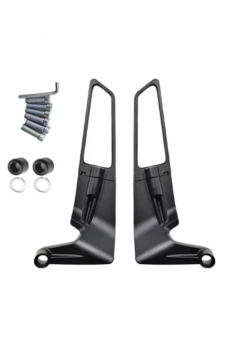 Alkan MB H2 Kanat Ayna Büyük Model Ayna 8 mm 10 mm ters düz tüm motosikletler uyumlu