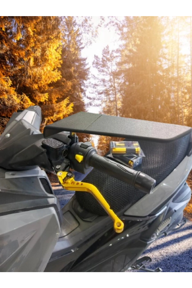 Motosiklet Üniversal Cnc Kesim Mat Siyah Geniş H2 Ayna