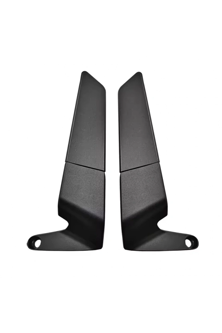 Motosiklet Üniversal Cnc Kesim Mat Siyah Geniş H2 Ayna