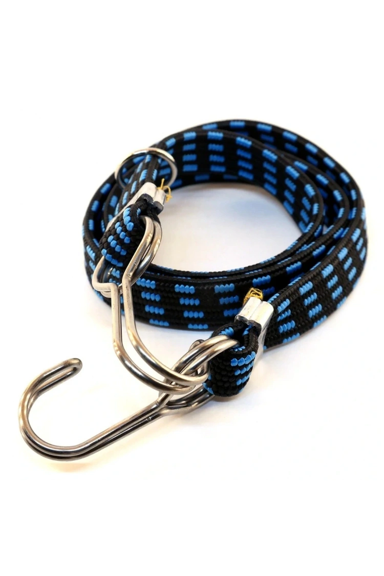 BAGAJ LASTİĞİ KALIN ÇELİK KANCALI 15mmx5mmx100Cm A+++ KALİTE MAVİ