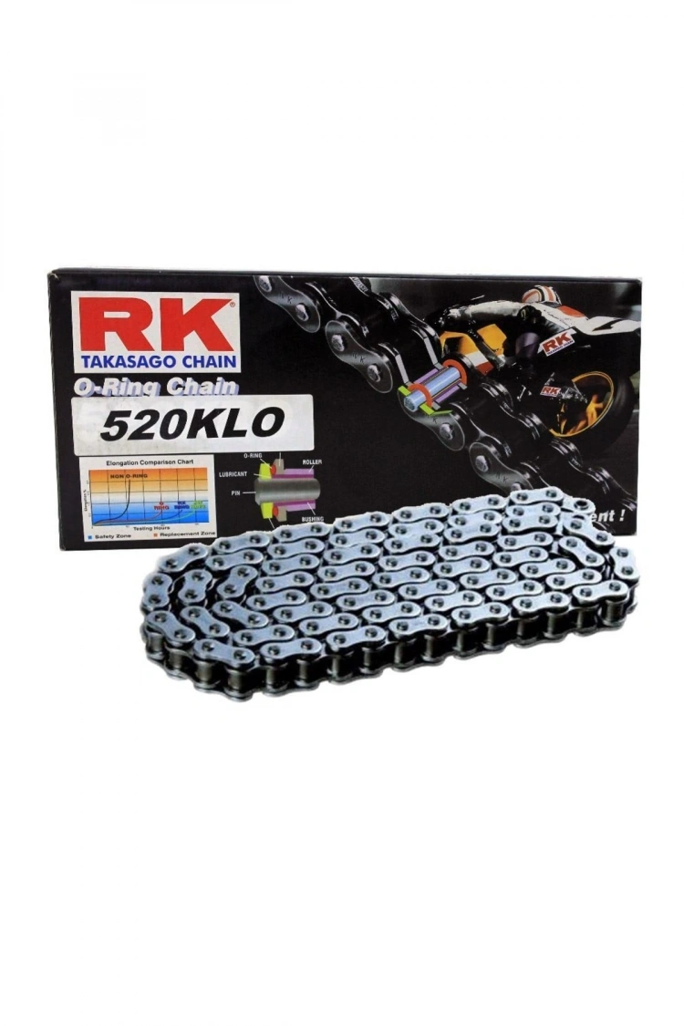 Motosiklet Zincir 520 108L KLO2 O-ringli RK (NS-200)(CBR 250)(ZX6-R)(MT-25)
