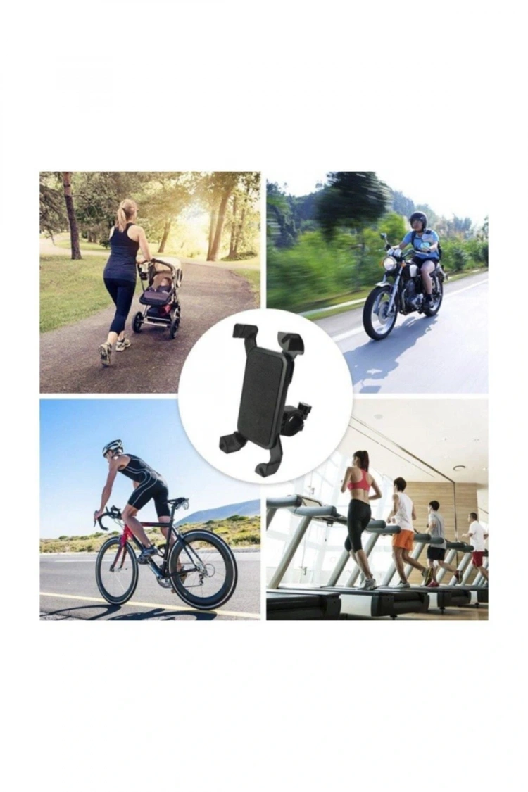 Bisiklet Motosiklet Atv Scooter Gidon Bağlantılı Ayarlı Pratik Telefon Tutucu