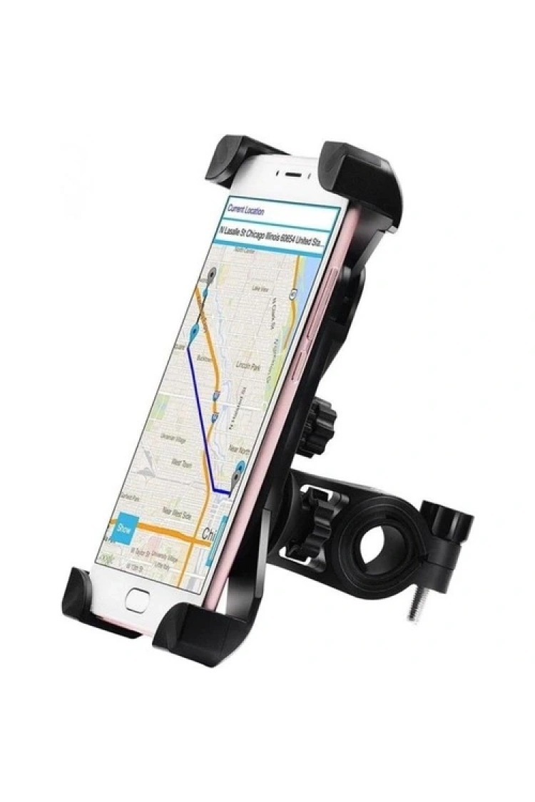 Bisiklet Motosiklet Atv Scooter Gidon Bağlantılı Ayarlı Pratik Telefon Tutucu