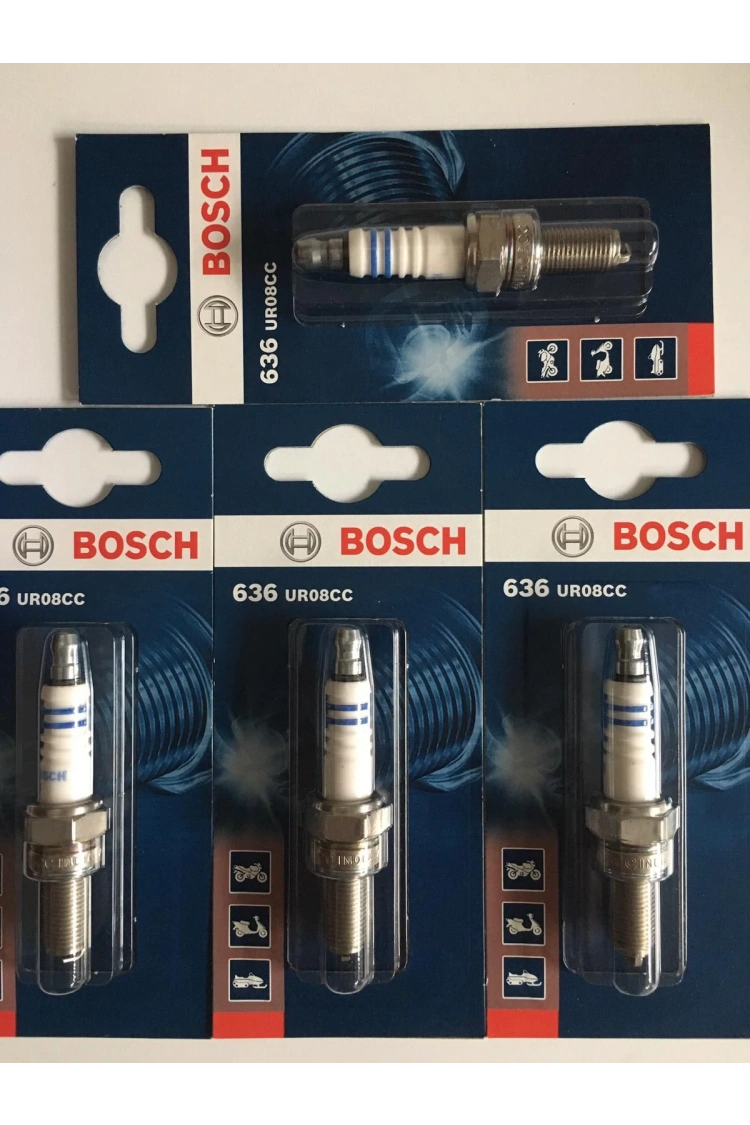 Bosch UR8CC Buji NMax PCX125/150 CBF150- SPACY-ALPHA- PULSAR 200 WEGO ACTIVA-S TRANSALP 750 RKS SPONTINI 110(NGK CPR8EA-9)