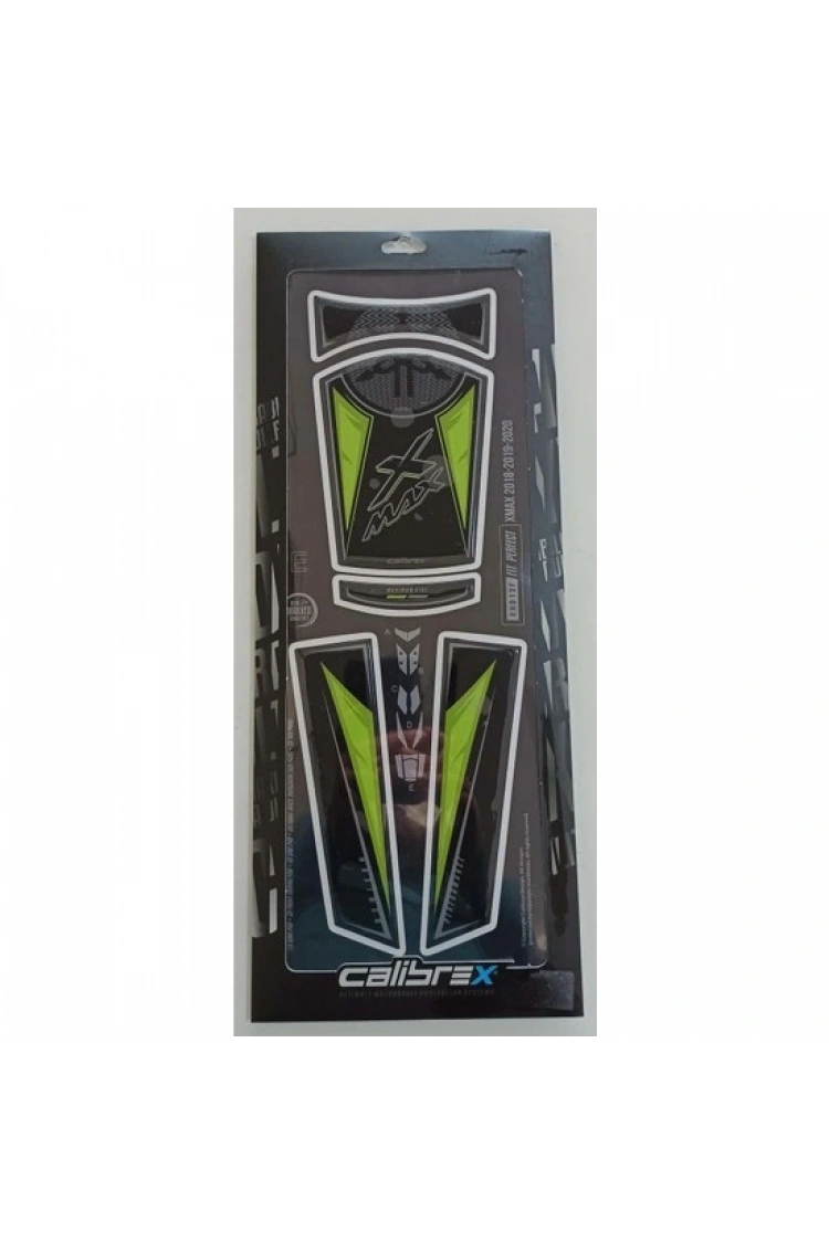 Calibrex Yamaha Xmax 13 Parça Tank Pad Seti Calibrex - Siyah - Yeşil
