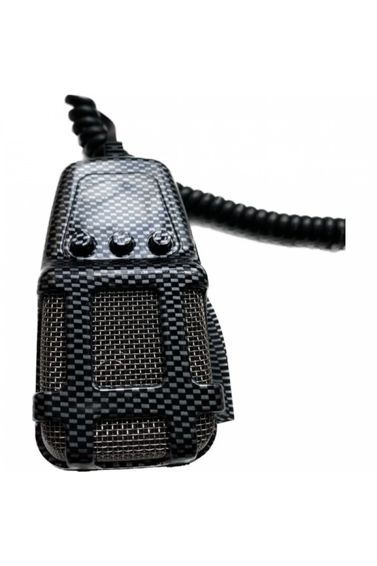 Carub 3 Sesli Megafonlu Mikrofonlu Siren Karbon 12V 40W