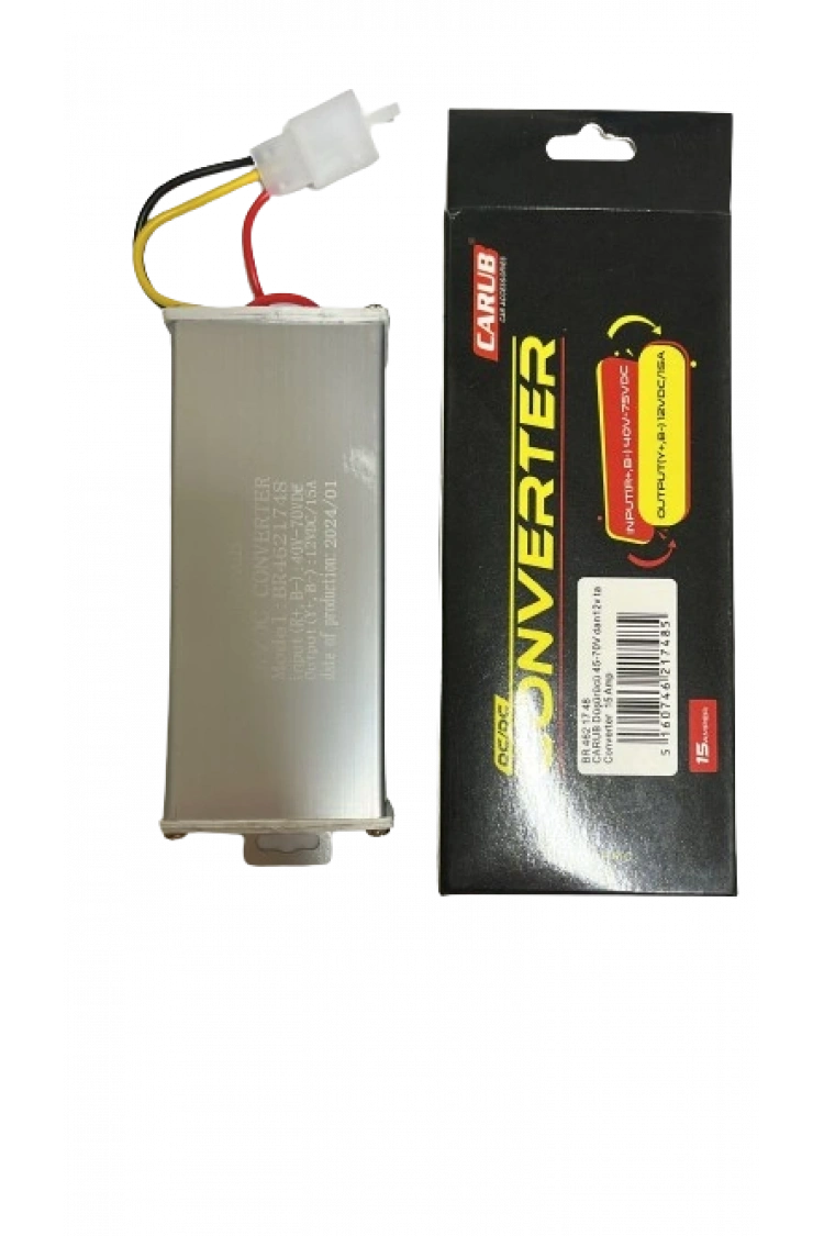 Carub E Bike 45V70 Düşürücü 48/72 Konjektör 12V 15AH Elektrikli bisiklet voltaj düşürücü