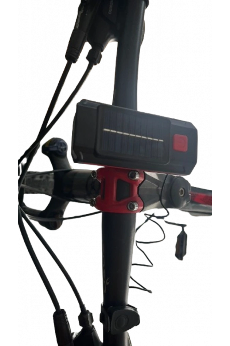Carub Güneş Enerjili Kornalı Bisiklet Feneri ? LED Işıldak