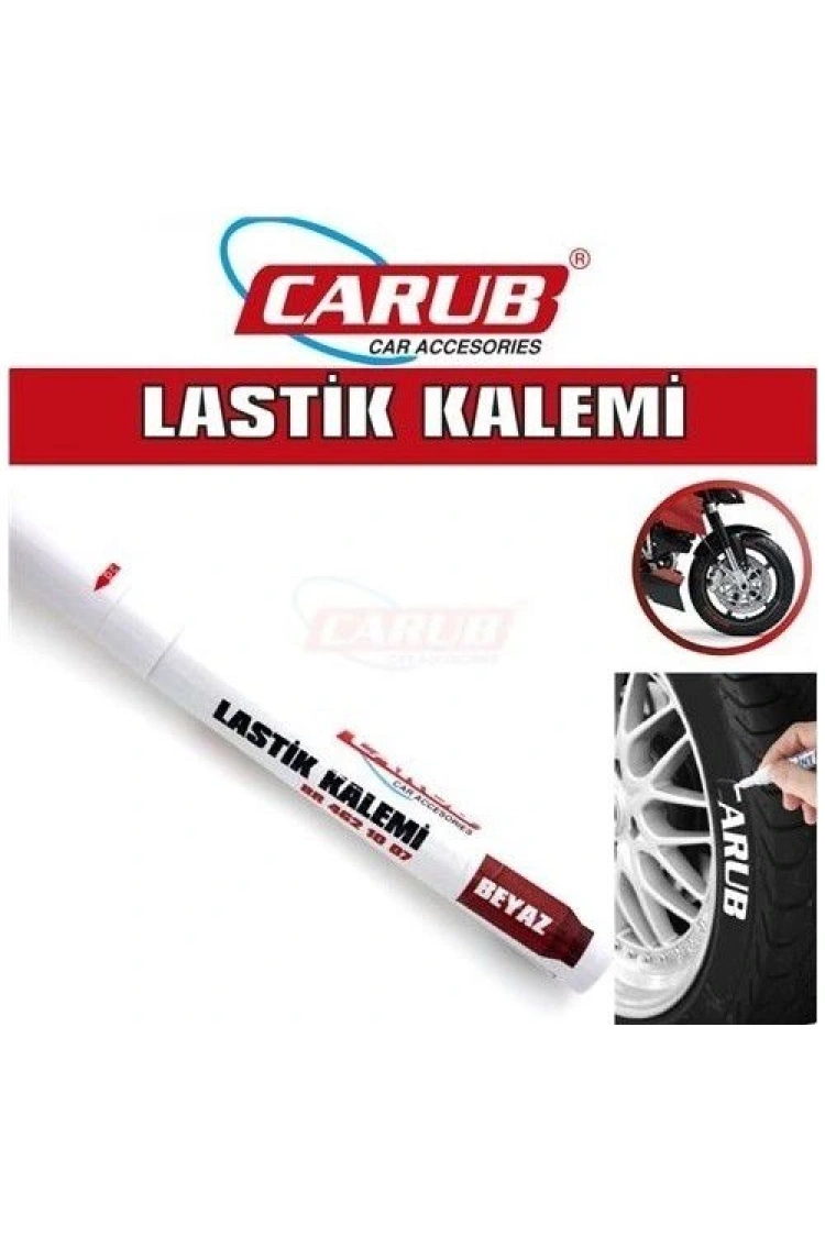 Carub Lastik Kalemi Beyaz Lastik Yazılarını Beyazlatan Kalem