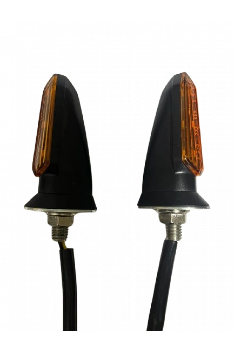 Carub Motosiklet Sinyal Lamba Üniversal 12V Sarı Cam Sarı Led 2Li