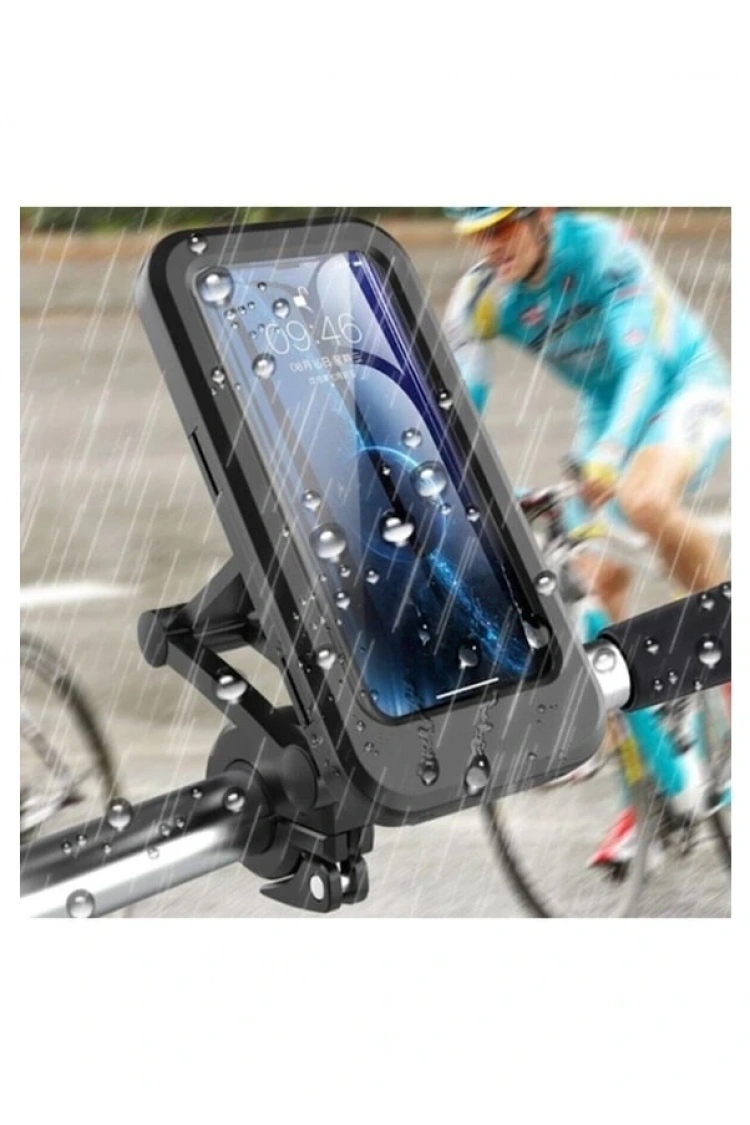 Carub Portatif Universal Motosiklet Bisiklet Su Geçirmez Telefon Tutucu