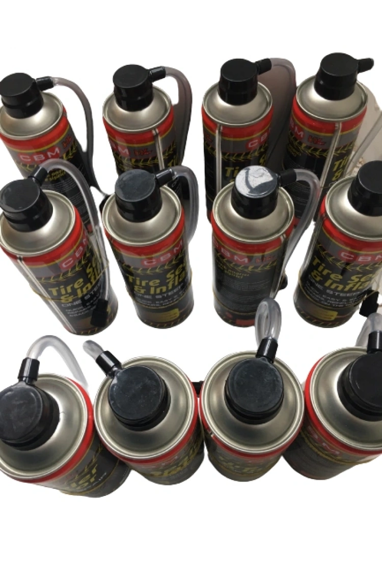 Cbm Araç Oto Motosiklet Lastik Onarıcı Tamir Edici Şişirici Sprey Lastik Tamir Kiti 400ML 12Lİ