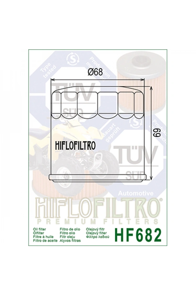 Cf Moto (Cforce 800 / 625 / 450 / 550) Yağ Filtre Hiflo
