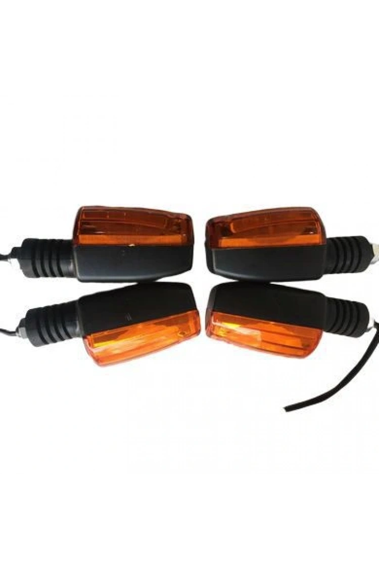 Cg/Ybr 4Lü Sinyal Lambası Ampullu Set Sarı Camlı