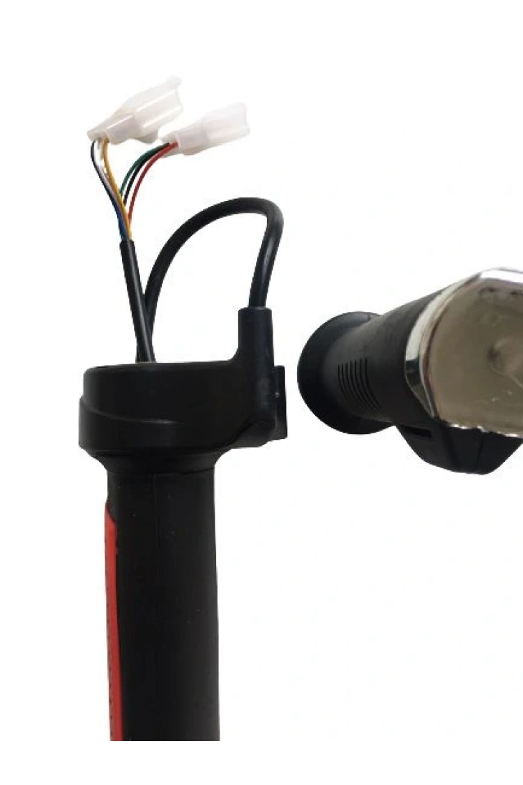 E-Bike 3 Vites Gaz Kolu 016 Kirmizi Düğmeli Mekanik Vitesli Gaz Kolu