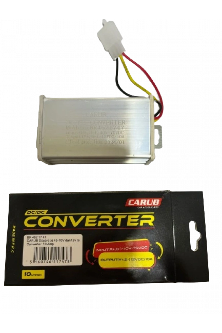 E Bike 45v70 Düşürücü 48/72 Konjektör 12v 10ah Carub