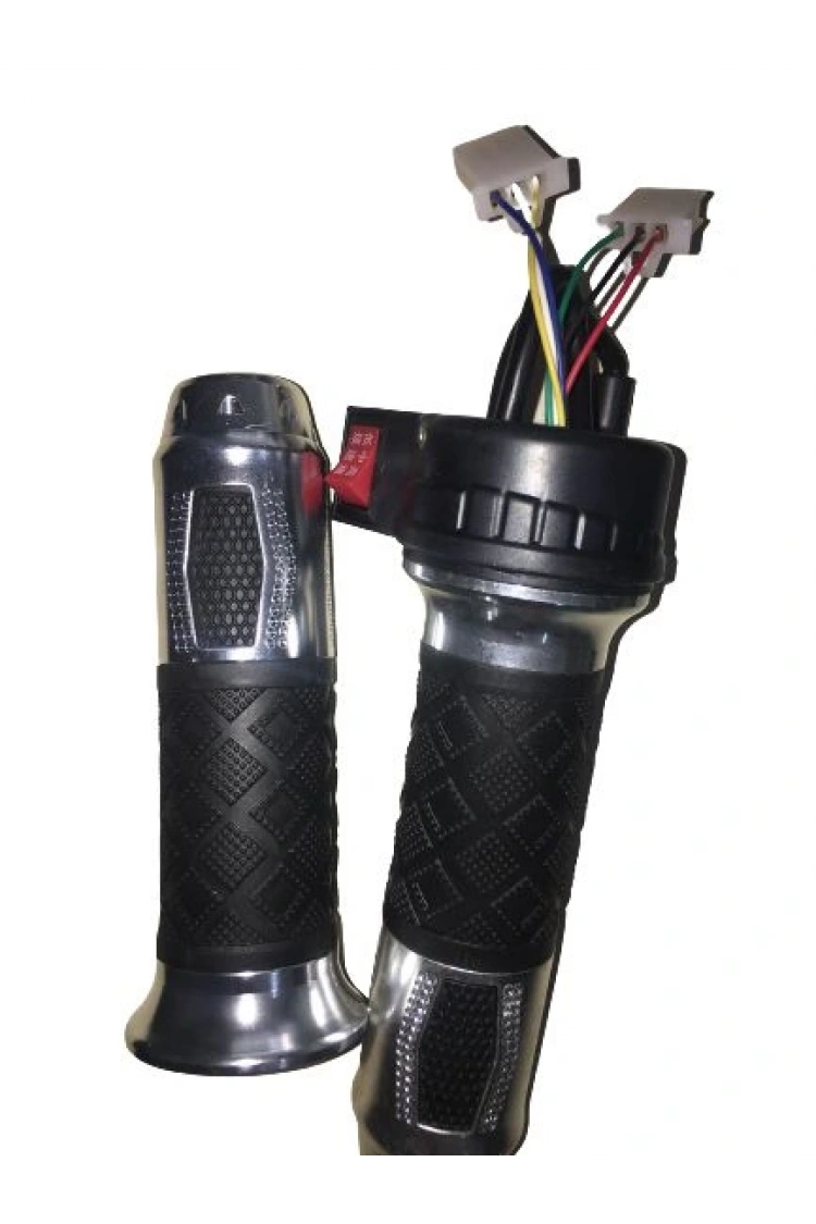 E-BİKE GAZ KOLU 875 KOMPLE 3 VİTES ALİMİNYUM ELCİKLİ GRİ