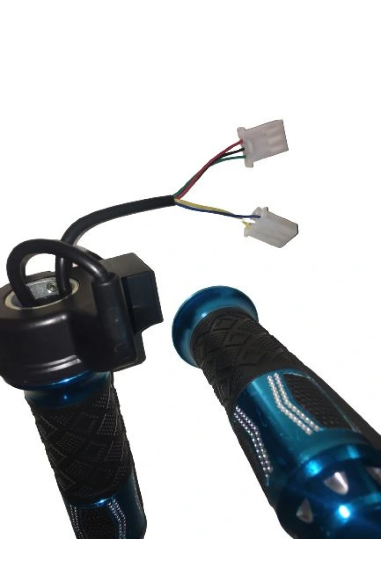 E-BİKE GAZ KOLU 875 KOMPLE 3 VİTES ALİMİNYUM ELCİKLİ MAVİ