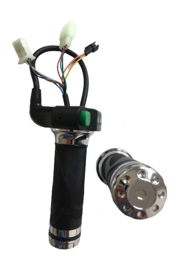 E-Bike Vitesli Gaz Kolu 232 Yeşil Düğme 3 Işık