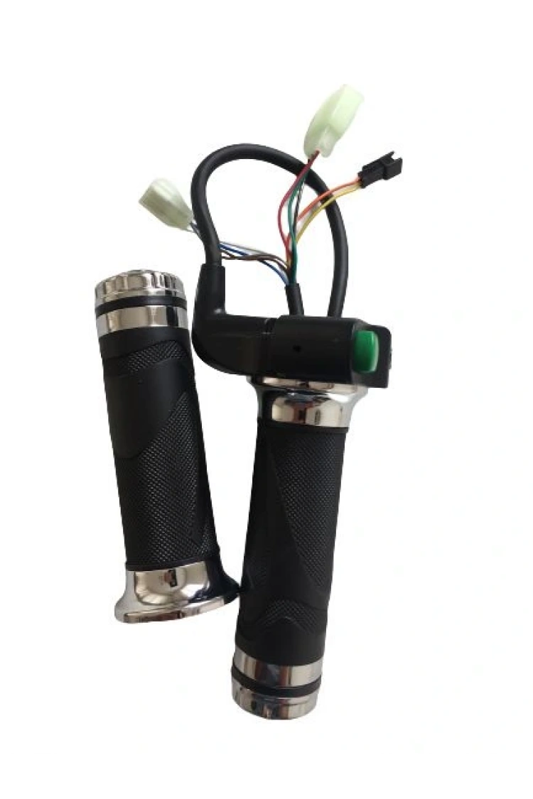 E-Bike Vitesli Gaz Kolu 232 Yeşil Düğme 3 Işık