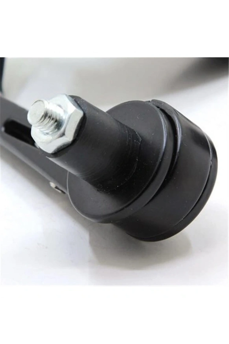 Motosiklet Gidon Ucu Bağlantılı Modifiye Ayna Takımı Siyah Cafe Racer