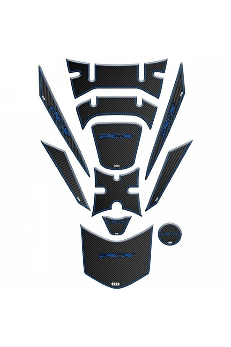 Gogomoto Honda Pcx 2018 - 2020 Uyumlu Tank Pad Set 009