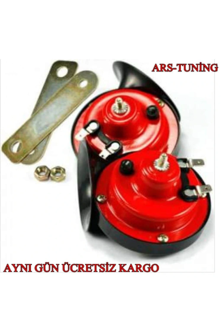 Her Araca Uygun Çiftli Da Dat Korna 12V Salyangoz Korna