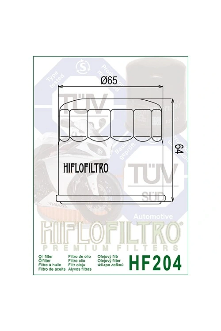 Hf204 2010-2016 Honda Vfr 1200 X Cross Tourer Yağ Filtresi Uyumlu