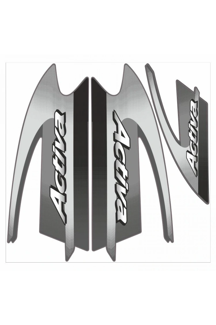 Honda Activa Komple Çıkartma Seti Gri Orjinal değil